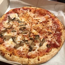 Mushrooms and cheese pizza Mushrooms and cheese pizza
