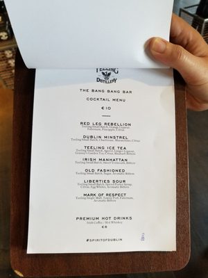 Menu photo 8 Teeling Whiskey Distillery Dublin, D