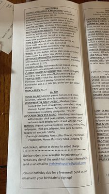 Menu photo 7 The Bike Stop Cafe Narragansett, RI Menu photo 7 The Bike Stop Cafe Narragansett, RI