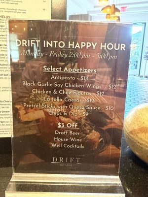 Menu photo 1 DRIFT eat + drink San Diego, CA