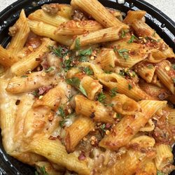 Baked Penne with Spicy Sausage