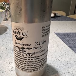 The New Village Brewery & Taproom - Farmhouse Dubbel crowler to go