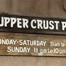 Sign and hours