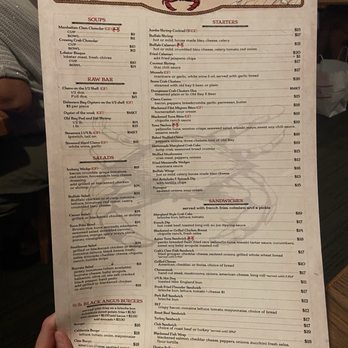 The Crab's Claw Inn - Menu - Seafood Near Me - Lavallette, New Jersey The Crab's Claw Inn - Menu - Seafood Near Me - Lavallette, New Jersey