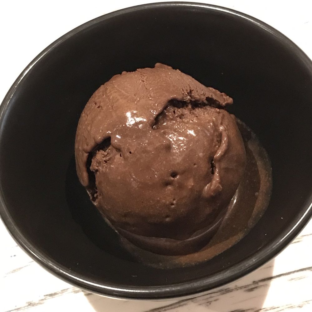 Chocolate sorbet Chocolate sorbet