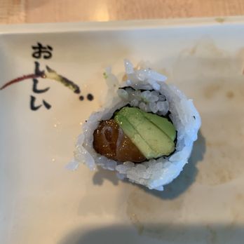 Jun's Authentic Japanese - Again, minimal salmon here in a middle section piece. - Japanese Near Me - Prairie Village, Kansas