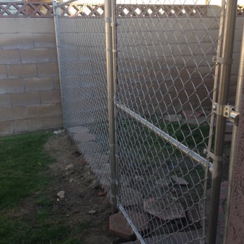 Fence Craft of Upland - Chain link prison fence to keep dogs in separate areas of yard - Fences & Gates Near Me - Upland, California