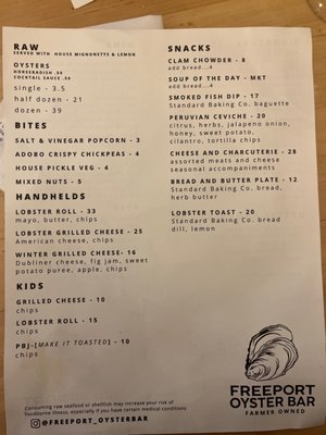 Menu photo 4 Freeport Oyster Bar Freeport, ME Menu photo 4 Freeport Oyster Bar Freeport, ME