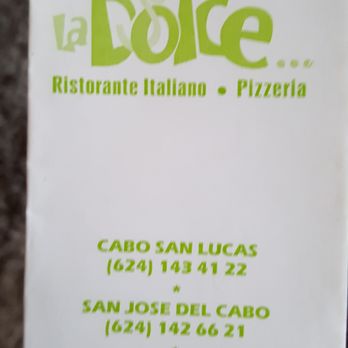 La Dolce - New location in Cabo San Lucas - Italian Near Me - Cabo San Lucas, BCS La Dolce - New location in Cabo San Lucas - Italian Near Me - Cabo San Lucas, BCS