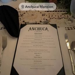 Sunday brunch menu.