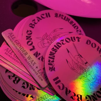 Skinsideout Studio - $3 holographic stickies. Grab one at your appointment. 100% proceeds go to GoFundMe.com/AAPI - Waxing Near Me - Long Beach, California Skinsideout Studio - $3 holographic stickies. Grab one at your appointment. 100% proceeds go to GoFundMe.com/AAPI - Waxing Near Me - Long Beach, California