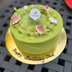Deer Cake - Matcha Red Bean Mochi Cake