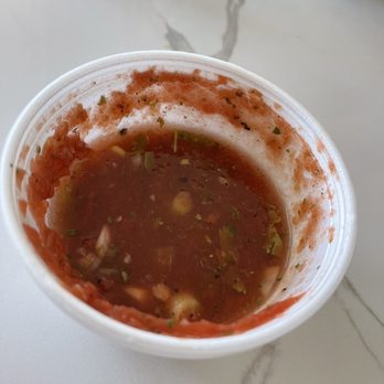 Toni's Kitchen - Half filled salsa to-go - Mexican Near Me - Crestline, California