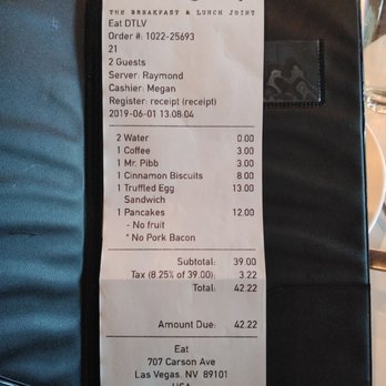 Eat. - The Cheque - New American Near Me - Las Vegas, Nevada
