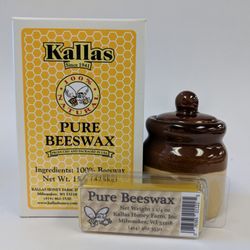Kallas Honey Farm - Get Kallas pure beeswax in 15 oz blocks, 1 oz bricks or buy in bulk