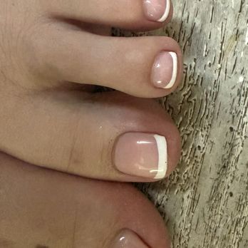 MK Nails Lounge - Gel pedicure French Tip - Nail Salons Near Me - Anderson, California