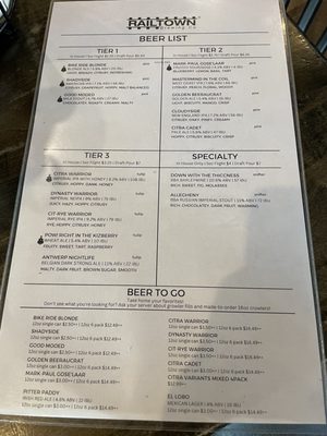 Menu photo 4 Railtown Brewing Company Caledonia, MI Menu photo 4 Railtown Brewing Company Caledonia, MI
