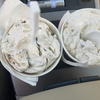 Nielsen's Frozen Custard - Just a quick snap of the concrete shakes in my cup holders before I drove off to show they are perfect thickness - Ice Cream & Frozen Yogurt Near Me - Bountiful, Utah