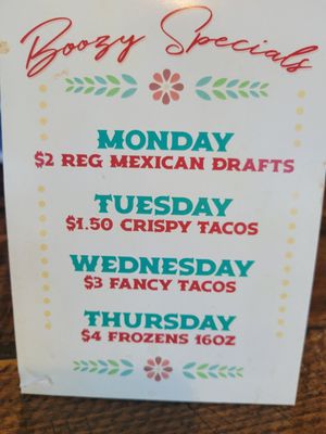 Menu photo 6 Boozy Tacos and Tap El Paso, TX