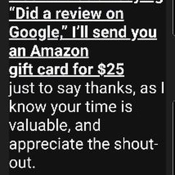 Los Angeles Property Management Group - Email from LAPMG offering $25 Amazon gift card for Yelp reviews, in case you didn't think it was true! - Property Management Near Me - Studio City, California Los Angeles Property Management Group - Email from LAPMG offering $25 Amazon gift card for Yelp reviews, in case you didn't think it was true! - Property Management Near Me - Studio City, California