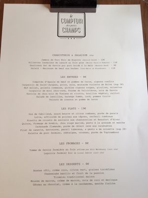 Menu photo 2 Le Comptoir des Petits Champs Paris, 75 Menu photo 2 Le Comptoir des Petits Champs Paris, 75