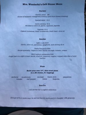 Menu photo 2 Mrs Wonderful's Café Polson, MT Menu photo 2 Mrs Wonderful's Café Polson, MT