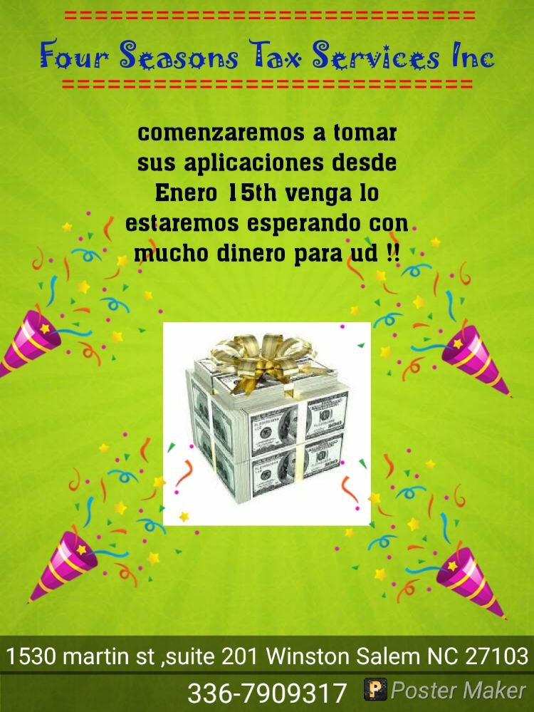 FOUR SEASONS TAX SERVICES 1530 Martin St, WinstonSalem, North