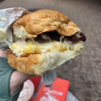 The Stadium - Egg sandwich with bacon and white American cheese - Coffee & Tea Near Me - Bar Harbor, Maine