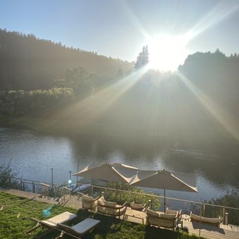 Boho Manor - Beautiful view from the deck where we sat - Hotels Near Me - Monte Rio, California Boho Manor - Beautiful view from the deck where we sat - Hotels Near Me - Monte Rio, California