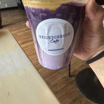 Neighborhood Cafe - Ube Latte - Bubble Tea Near Me - Tukwila, Washington