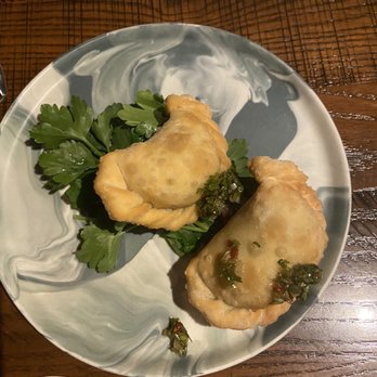 Riel - Mushroom empanadas - New American Near Me - Houston, Texas Riel - Mushroom empanadas - New American Near Me - Houston, Texas