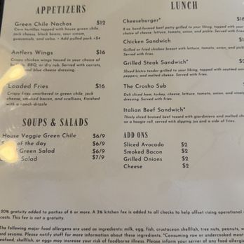 Antlers Cafe & Bar - Menu - New American Near Me - Yampa, Colorado Antlers Cafe & Bar - Menu - New American Near Me - Yampa, Colorado
