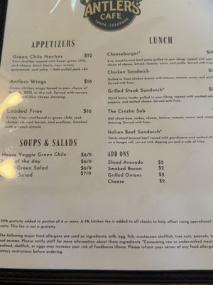 Menu photo 1 Antlers Cafe & Bar Yampa, CO Menu photo 1 Antlers Cafe & Bar Yampa, CO