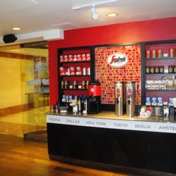 Chow Baby - The mosaic wall shows off our Segafredo (italian coffe and iced tea) display.