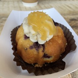 Olive oil blueberry cake