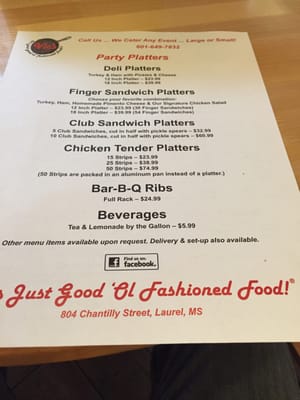 Menu photo 2 Vic's Laurel, MS