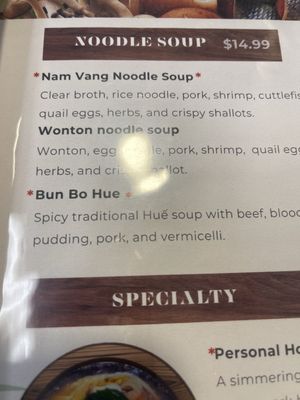 Menu photo 5 Pho Viet West Des Moines, IA