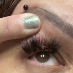 Lashes applied terribly and on my water line! Lashes applied terribly and on my water line!