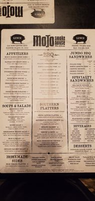 Menu photo 4 MOJO Smokehouse BBQ & Blues Fleming Island, FL Menu photo 4 MOJO Smokehouse BBQ & Blues Fleming Island, FL