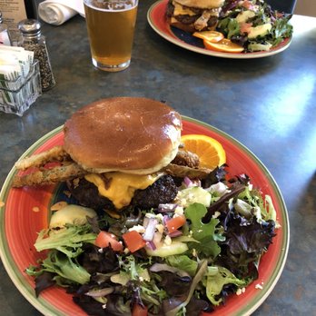 Oso Grill - Chile burger and salad - New American Near Me - Capitan, New Mexico Oso Grill - Chile burger and salad - New American Near Me - Capitan, New Mexico