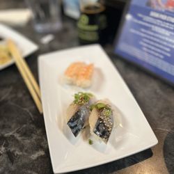 Sushi Pier - AYCE: mackerel and shrimp