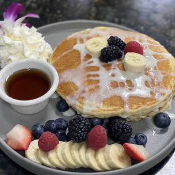 Tata's Cafe - Pancakes with cheesecake sauce! - Breakfast & Brunch Near Me - Hawthorne, California Tata's Cafe - Pancakes with cheesecake sauce! - Breakfast & Brunch Near Me - Hawthorne, California