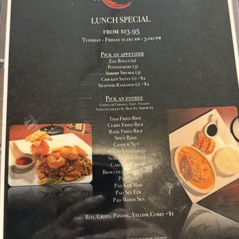 Thai O'Clock - Lunch menu - Thai Near Me - Chicago, Illinois