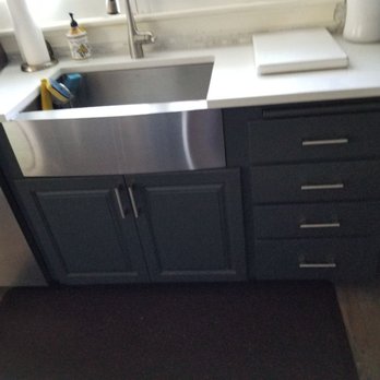 Gentry Custom Remodel - Kitchen grey refacing - Cabinetry Near Me Gentry Custom Remodel - Kitchen grey refacing - Cabinetry Near Me