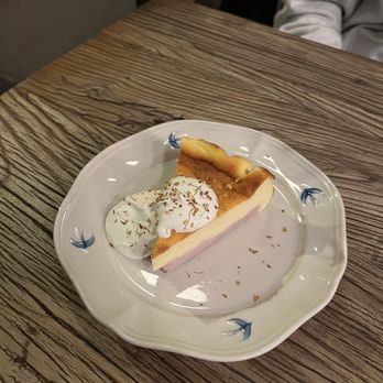 Duo Cafe - osmanthus taro basque cheesecake - Cafes Near Me - New York, New York