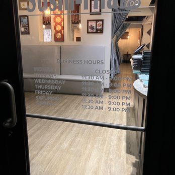 Sushi Thai Too - Hours.  11:30am -9:pm except Monday - Thai Near Me - Naples, Florida