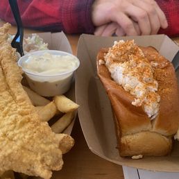 Fish n chips and crab roll