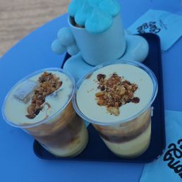 Corn Cream, Meringue Affogato