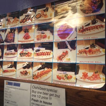 Oishii - Each table has pictures of the food looks like with the names listed - Sushi Bars Near Me - Jacksonville, Florida Oishii - Each table has pictures of the food looks like with the names listed - Sushi Bars Near Me - Jacksonville, Florida