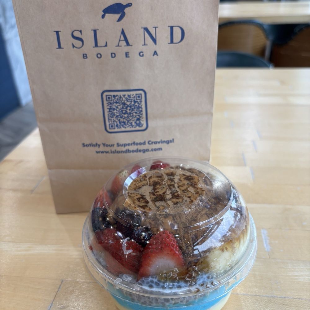 Island Bodega - Sunshine Bowl with Blue Island instead of Mango base! - Acai Bowls Near Me - Cerritos, California Island Bodega - Sunshine Bowl with Blue Island instead of Mango base! - Acai Bowls Near Me - Cerritos, California